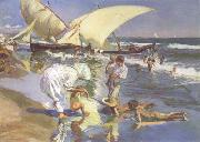 Beach of Valencia by Morning Light (nn02) Joaquin Sorolla